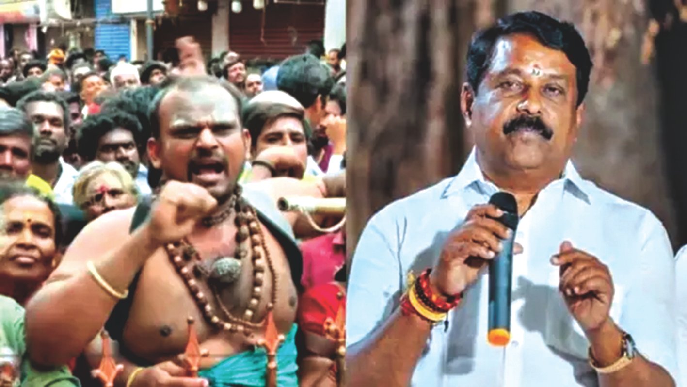 மதுரை மீனாட்சி அம்மன் கோவில் கும்பாபிஷேகம்  அமைச்சர்கள் குடும்ப விழா போல நடந்துருக்கு- நயினார் ஆவேசம்